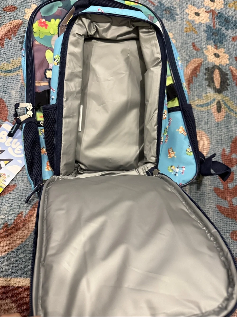 NWT • bluey • backpack with attachable lunchbox